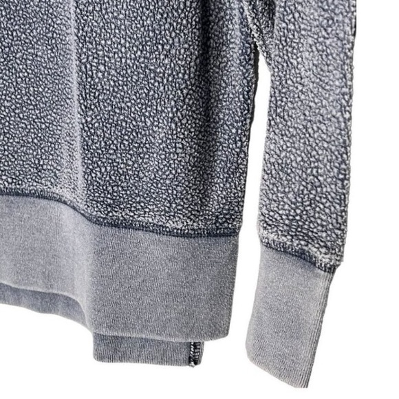 (A55) PINK by Victoria Secret Fuzzy Knit Crewneck Pullover Sweatshirt Blue, M - Picture 6 of 9